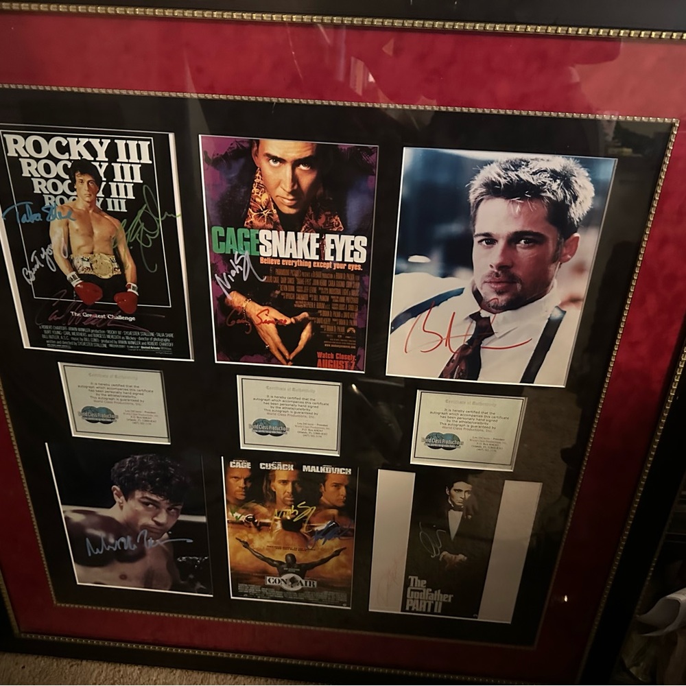 Signed memorabilia